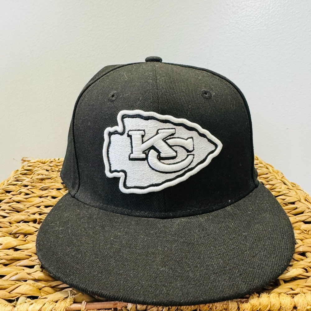 New Era Kids Black and Gray KC Logo Hat